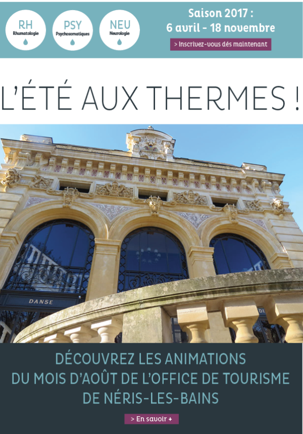 Les animations de l'été à Néris les Bains